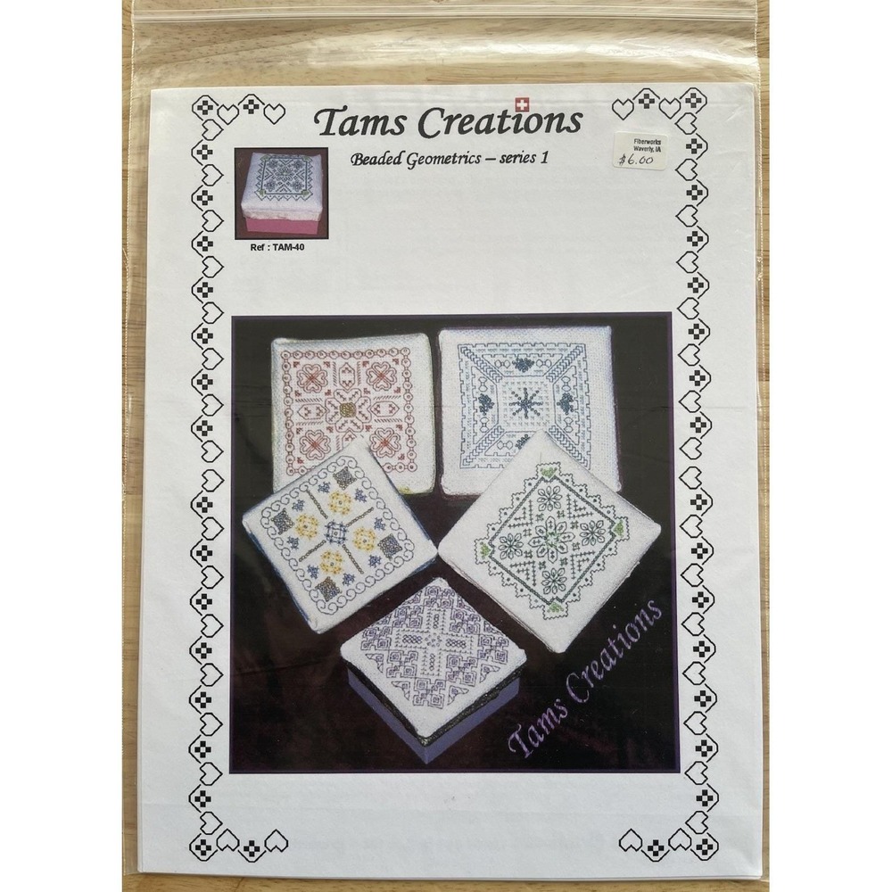 Tams Creations BEADED GEOMETRICS SERIES 1 Counted Cross Stitch Design‎ Pattern
